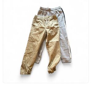 2 pair bundle - Khaki Cat & Jack joggers, and Carter’s stripe sweat pants